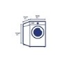 Refurbished Hoover DXO C9TCEB Smart Freestanding Condenser 9KG Tumble Dryer Black