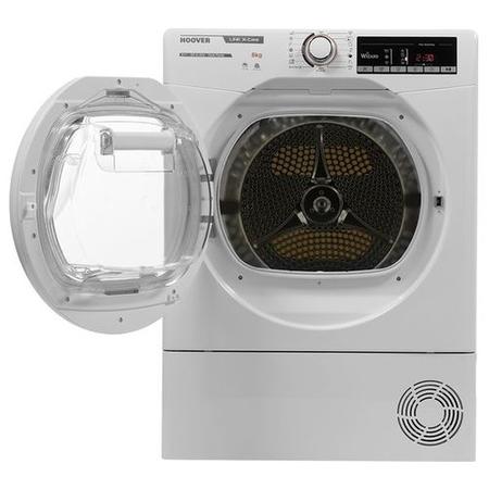 Refurbished Hoover HLXH8A2TE Smart Freestanding Heat Pump 8KG Tumble Dryer White