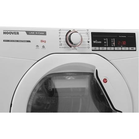 Refurbished Hoover HLXH8A2TE Smart Freestanding Heat Pump 8KG Tumble Dryer White