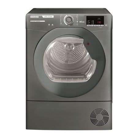 Refurbished Hoover HLX C10DRGR Smart Freestanding Condenser 10KG Tumble Dryer Graphite