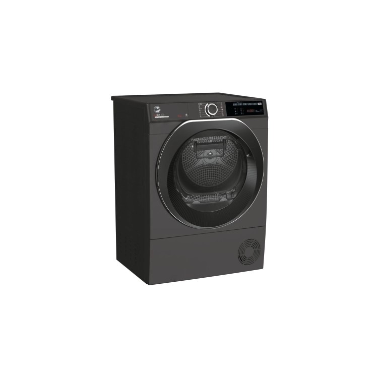 Refurbished Hoover HDry 500 ND H10A2TCBER Smart Freestanding Heat Pump 10KG Tumble Dryer Graphite
