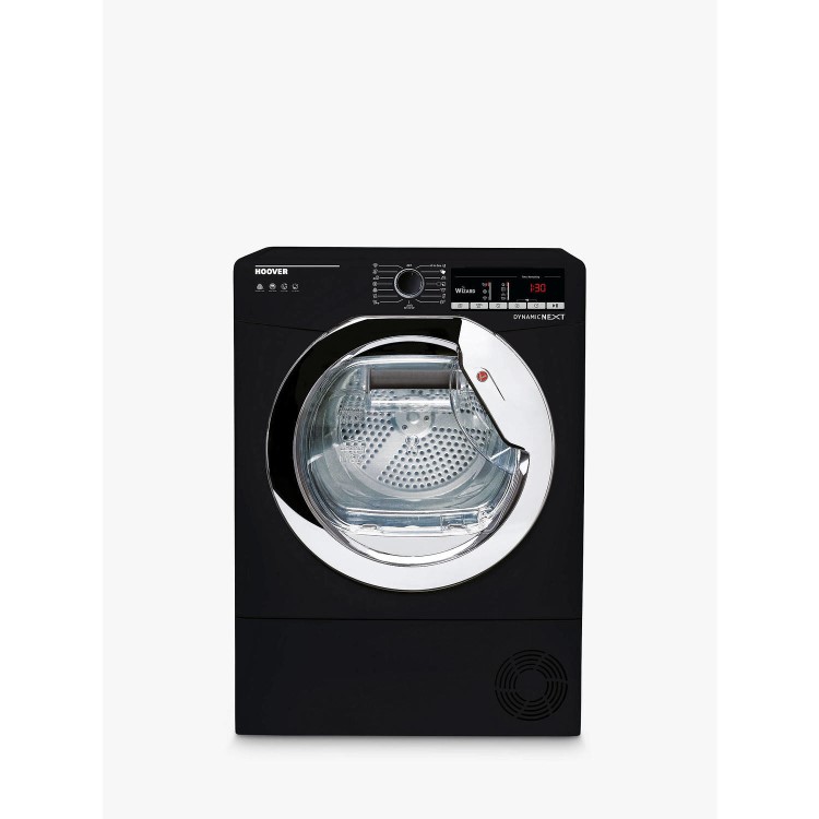 Refurbished Hoover DXO H9A2TCEB-80 Smart Freestanding Heat Pump 9KG Tumble Dryer Black