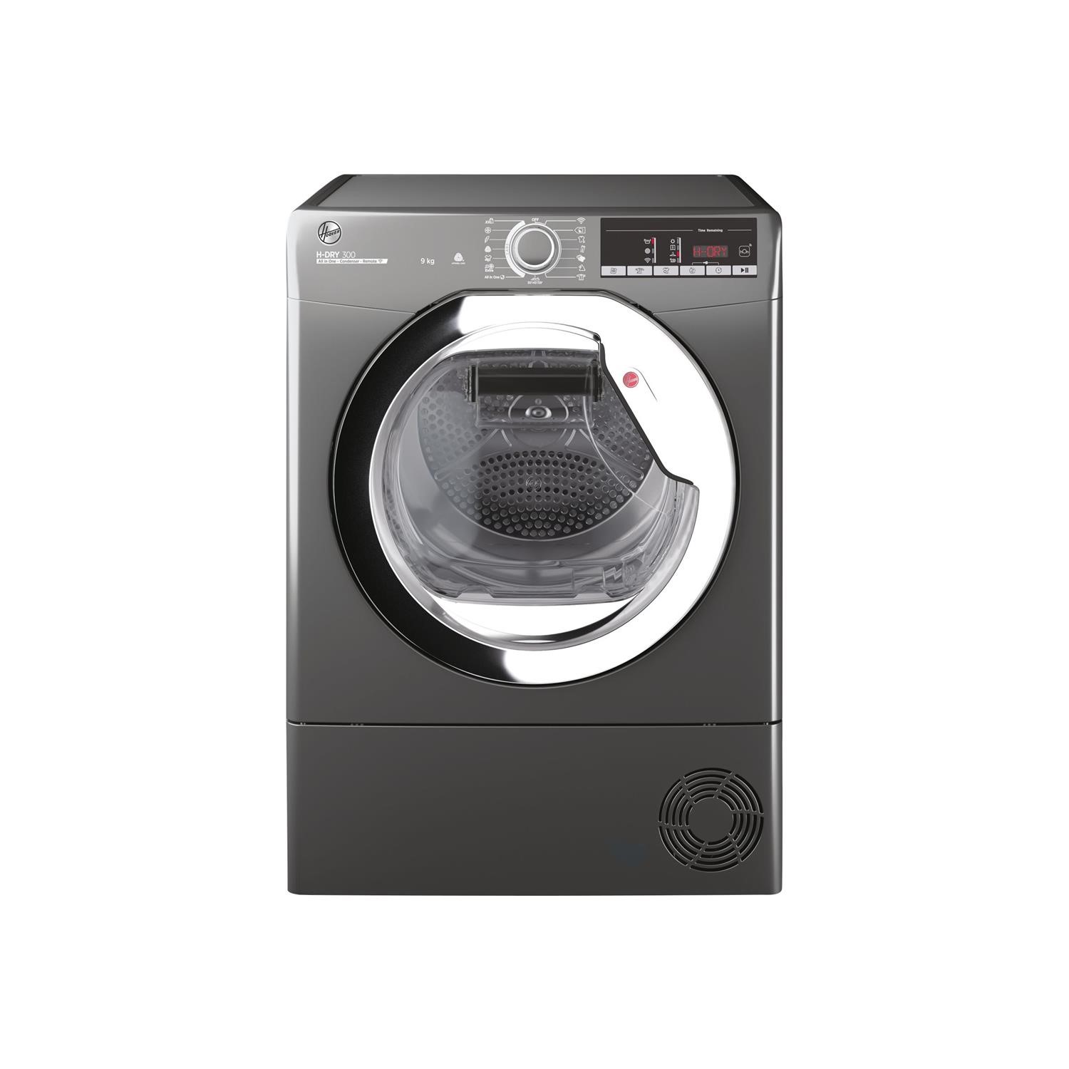 Refurbished Hoover HLE C9TCER-80 Freestanding Condenser 9KG Tumble Dryer