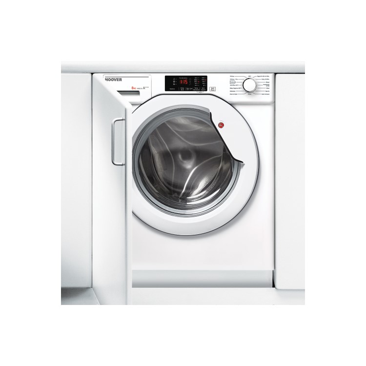 Refurbished Hoover HBWM 814D Integrated 8KG 1400 Spin Washing Machine White
