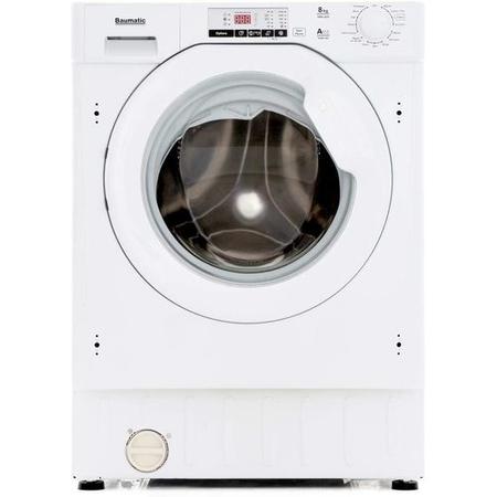 Refurbished Baumatic BWMI148D-80 Integrated 8KG 1400 Spin Washing Machine White