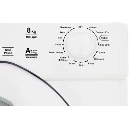 Refurbished Baumatic BWMI148D-80 Integrated 8KG 1400 Spin Washing Machine White