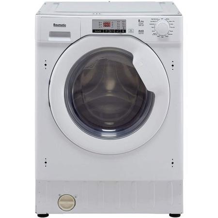 Refurbished Baumatic BWDI1485D Integrated 8/5KG 1400 Spin Washer Dryer White
