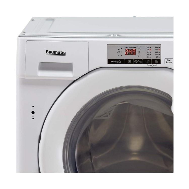 Refurbished Baumatic BWDI1485D Integrated 8/5KG 1400 Spin Washer Dryer White