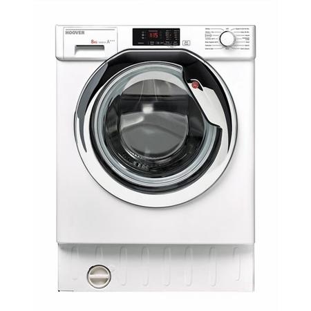 Refurbished Hoover HBWM 814DC Integrated 8KG 1400 Spin Washing Machine White