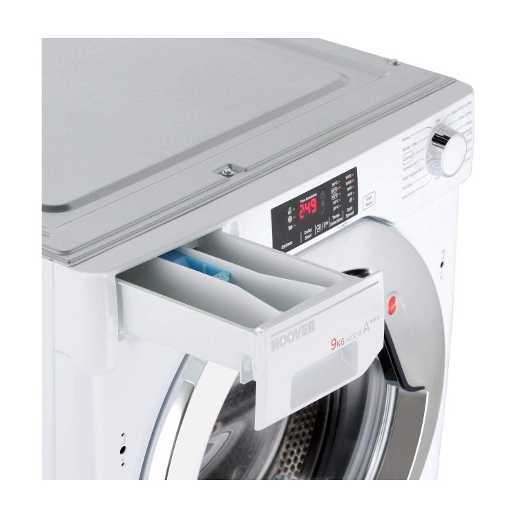 Refurbished Hoover HBWM 914DC-80 Integrated 9KG 1400 Spin Washing Machine White