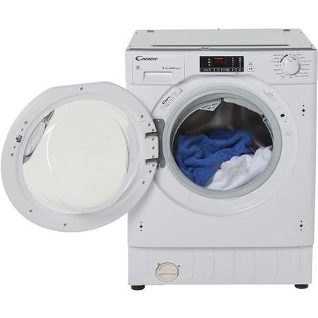 Refurbished Candy CBWD 8514DC Integrated 8/5KG 1400 Spin Washer Dryer White