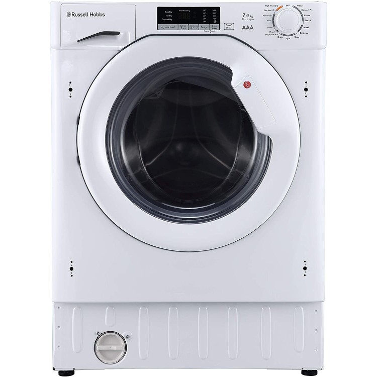 Refurbished Russell Hobbs RHBI75140WD1 Integrated 7/5 KG 1400 Spin Washer Dryer