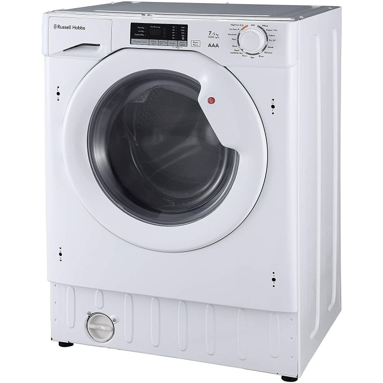 Refurbished Russell Hobbs RHBI75140WD1 Integrated 7/5 KG 1400 Spin Washer Dryer