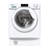 Refurbished Candy CBW47D1E-80 Smart Integrated 7KG 1400 Spin Washing Machine White