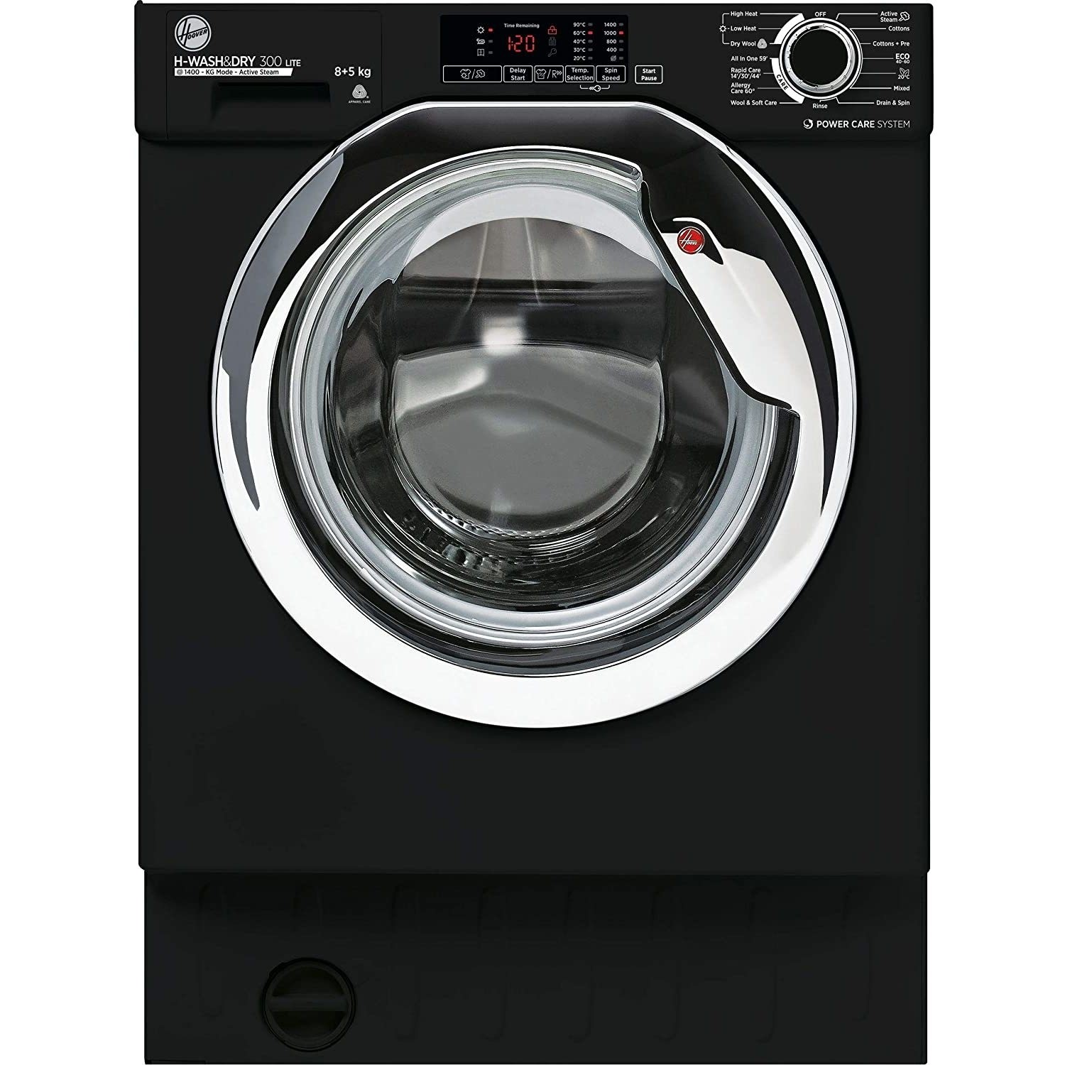 Refurbished Hoover H-Wash & Dry 300 Lite HBDS485D1ACBE Integrated 8/5KG 1400 Spin Washer Dryer