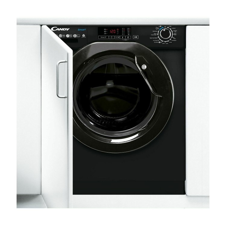 Refurbished Candy CBD485D1BBE Integrated 8/5KG 1400 Spin Washer Dryer Black