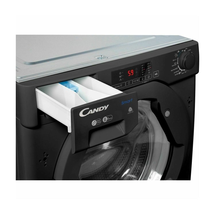 Refurbished Candy CBD485D1BBE Integrated 8/5KG 1400 Spin Washer Dryer Black