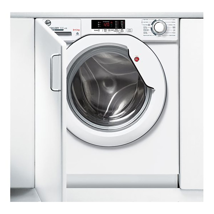 Refurbished Hoover HBD 485D2E Integrated 8/5KG 1400 Spin Washer Dryer White