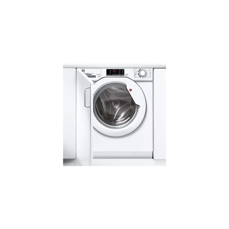 Refurbished Hoover HBD485D1E Integrated 8/5KG 1400 Spin Washer Dryer White