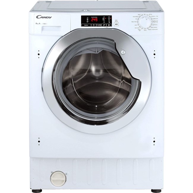 Refurbished Candy CBWM814DC Integrated 8KG 1400 Spin Washing Machine