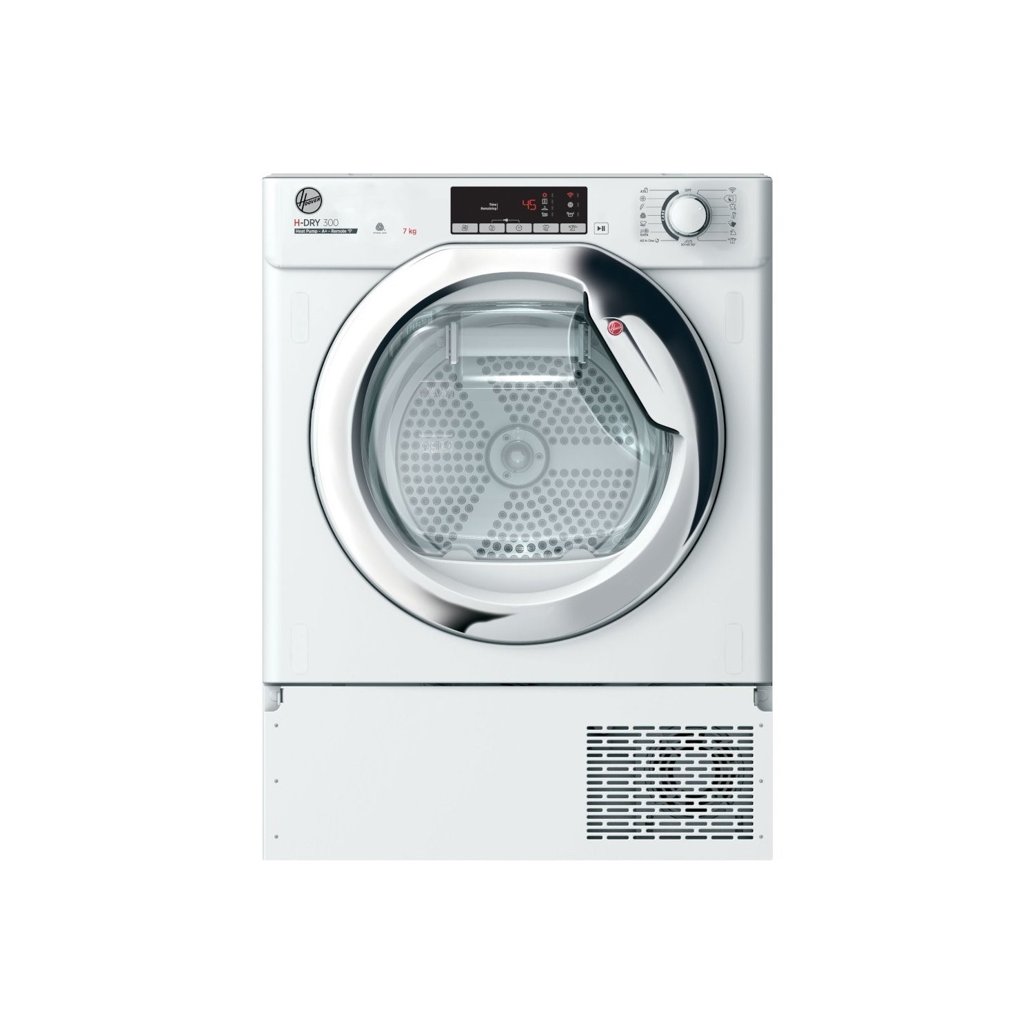 Refurbished Hoover BHTD H7A1TCE Smart Integrated Heat Pump 7KG Tumble Dryer White