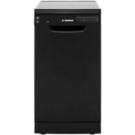 Refurbished Hoover HDP2D1049B 10 Place Freestanding Slimline Dishwasher Black