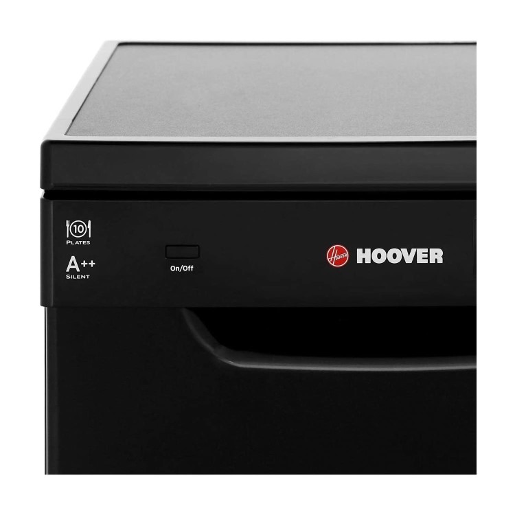 Refurbished Hoover HDP2D1049B 10 Place Freestanding Slimline Dishwasher Black