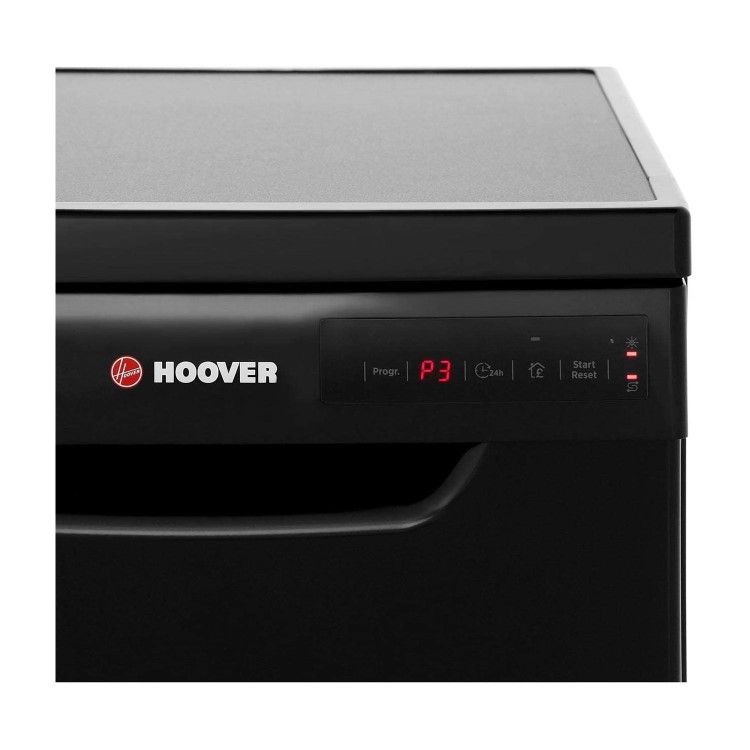 Refurbished Hoover HDP2D1049B 10 Place Freestanding Slimline Dishwasher Black