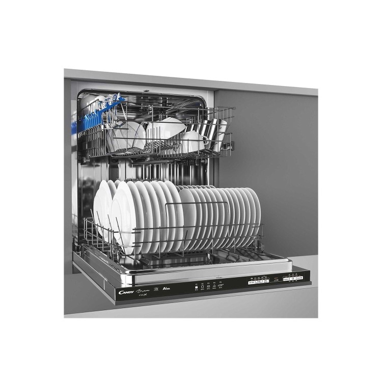 Refurbished Candy Brava CDIN1L380PB 13 Place Fully Integrated Dishwasher