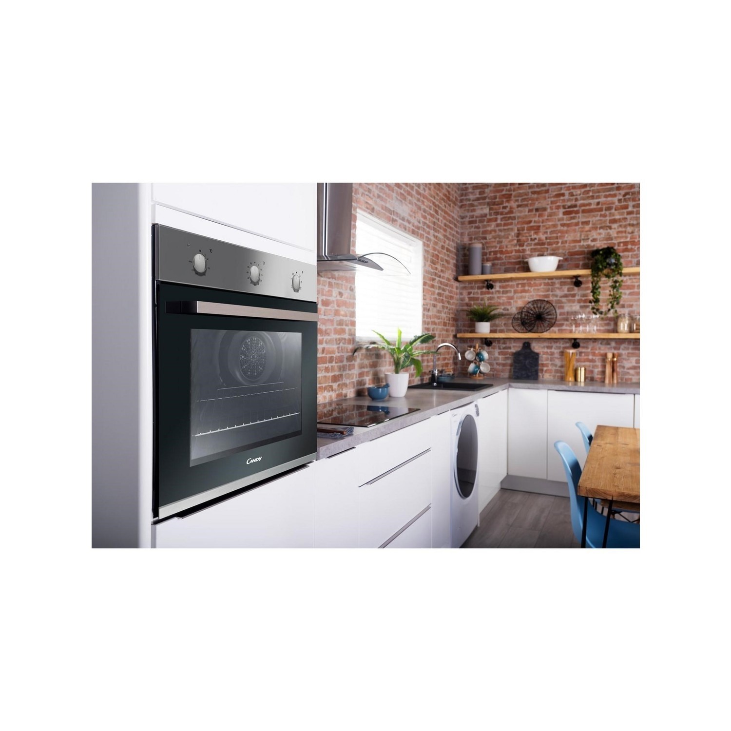 Refurbished Candy FCP602X/E 60cm Single Built In Electric Oven A2