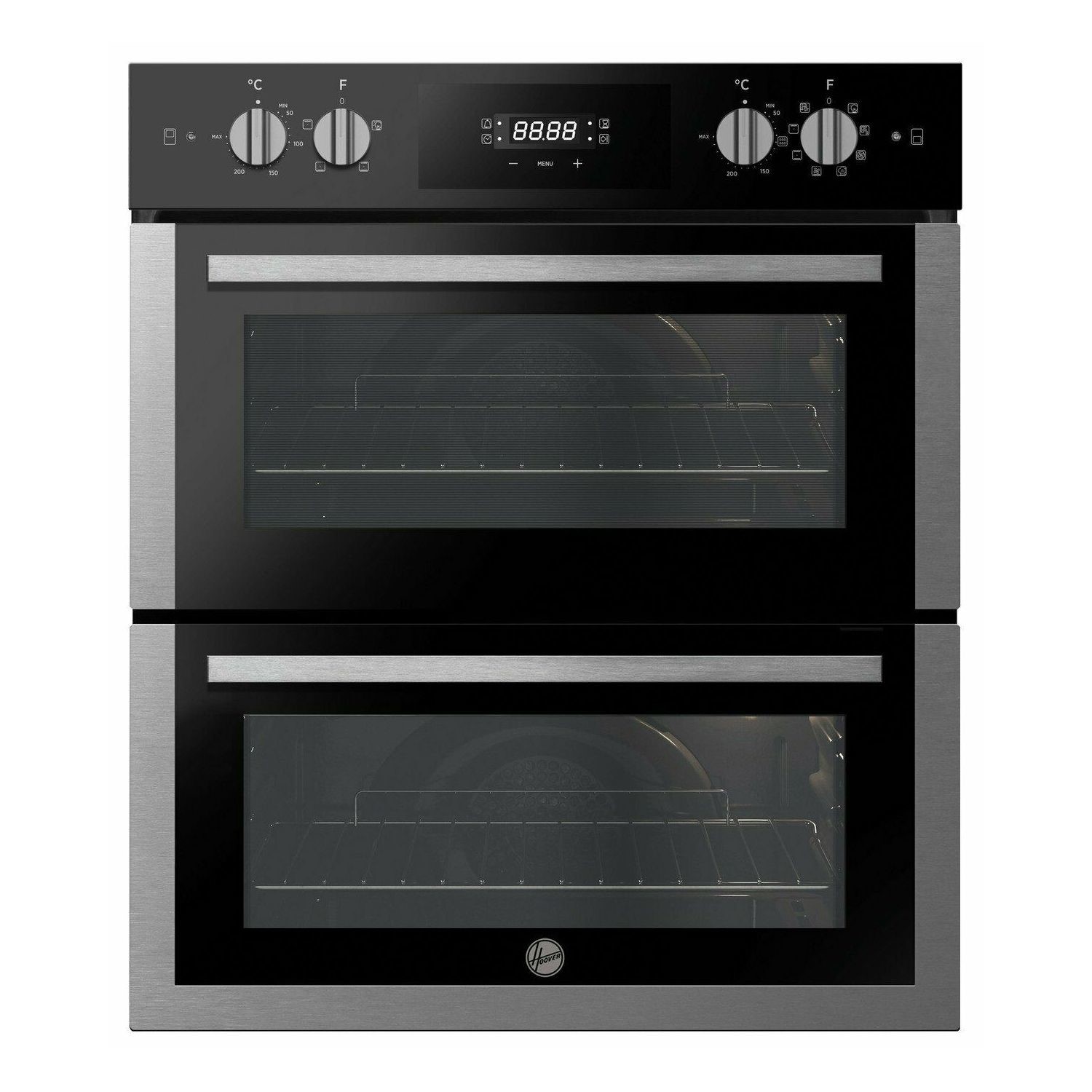 Refurbished Hoover HO7DC3UB308BI 60cm Double Built Under Electric Oven