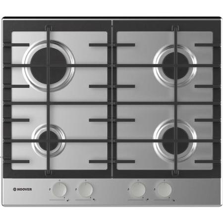 Refurbished Hoover H-HOB HHG6BRMX 59.5cm 4 Zone Built In Gas Hob