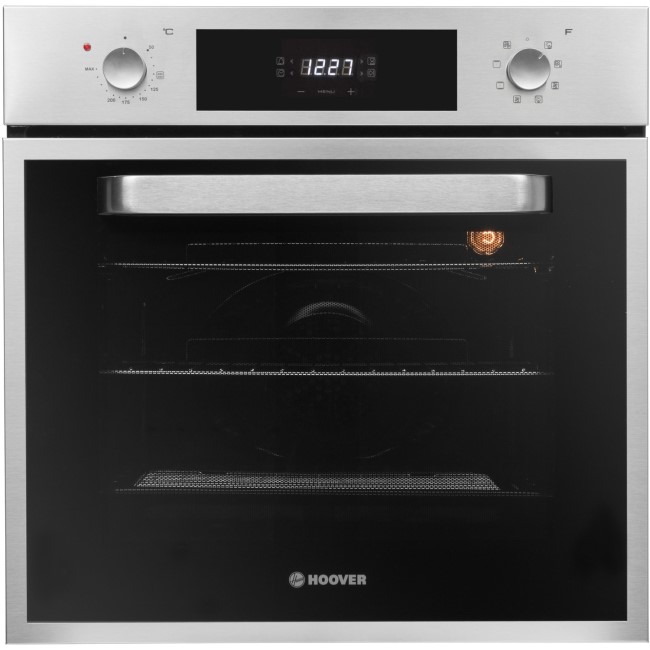 Refurbished Hoover HPRGM60SS 60cm Multifunction Gas Hob Single Built In Electric Oven
