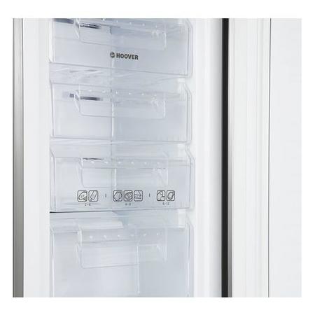 GRADE A2 - Grade A2- Hoover HCF5172XK 227 Litre Freestanding Fridge Freezer 50/50 Split Frost Free 55cm Wide- Inox