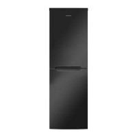 Refurbished Grade A3 - Hoover HCF5172BK 50/50 Fridge Freezer - Black