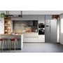Refurbished Hoover HHSBSO6174XK Freestanding 521 Litre 50/50 Frost Free American Fridge Freezer Stainless Steel