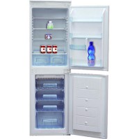 Refurbished Iberna BCFFU5050 Integrated 241 Litre 50/50 Fridge Freezer White