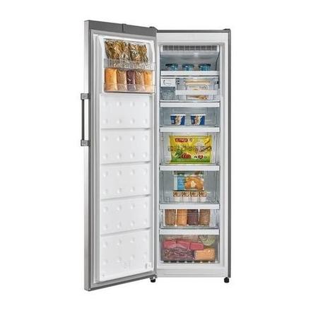 Refurbished Hoover HFF 1862KM/N Freestanding 271 Litre Frost Free Freezer Silver