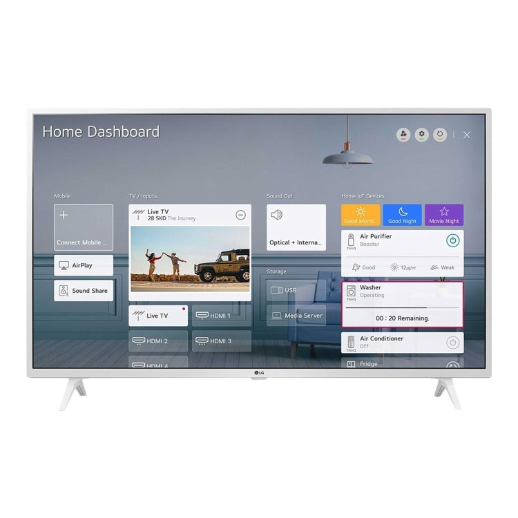 Refurbished LG UN739 43" 4K Ultra HD with HDR10 Pro LED Freeview Play Smart TV