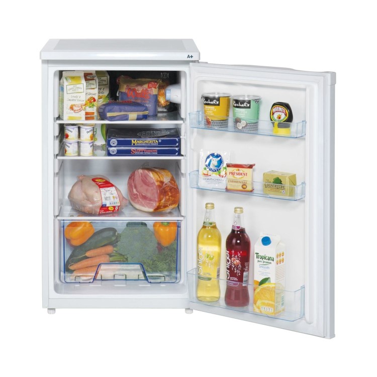 Refurbished LEC L5010W Freestanding 112 Litre Fridge White