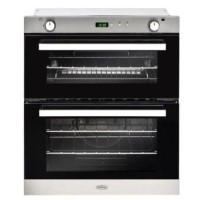 Refurbished Belling BI702LPGPR 60cm Double Built In Gas Oven Silver