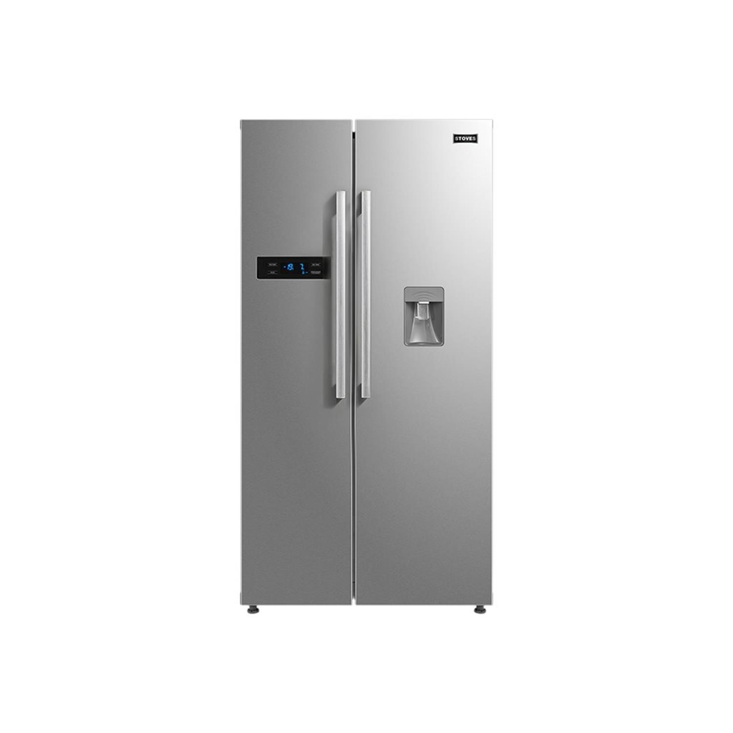 Refurbished Stoves SXS909WTD Freestanding 513 Litre American Fridge Freezer in Stainless Steel