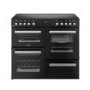 Refurbished Belling Cookcentre 100cm Electric Ceramic Range Cooker - Black