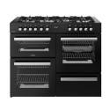 A2/444411805 Refurbished Belling Cookcentre 110cm Dual Fuel Range Cooker - Black