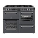 A2/444412027 GRADE A2 - Stoves Richmond DX 110cm Dual Fuel Range Cooker - Anthracite Grey