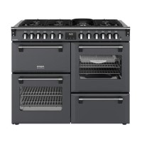 GRADE A2 - Stoves Richmond DX 110cm Dual Fuel Range Cooker - Anthracite Grey