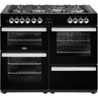 Belling Cookcentre 110DF 110cm Dual Fuel Range Cooker - Black