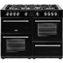 Belling Farmhouse 110DFT 110cm Dual Fuel Range Cooker - Black