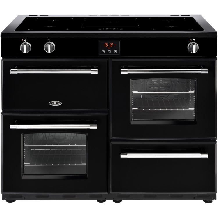 Belling Farmhouse 110Ei 110cm Electric Induction Range Cooker - Black