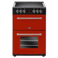 Belling Farmhouse 60E 60cm Double Oven Electric Mini Range Cooker - Red